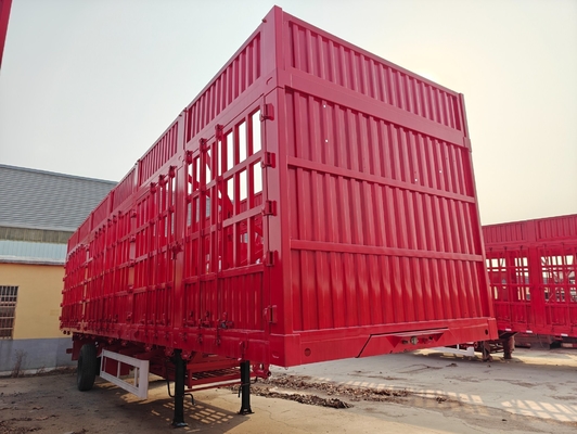 Leaf Spring Suspension Flatbed Semi Trailer for Commerical Fence Animal Livestock