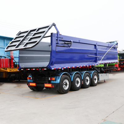 35-40 CBM 2-3-4 Axles Heavy Hydraulic Cylinder Tipper Truck Trailers Rear Dump Tipping Semi Trailer