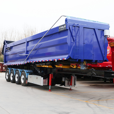 3 Axle U / Square Shape Dumper Dumping Tipper Hydraulic Side/Back/Rear/End Tipping Truck Semi Dump Trailer