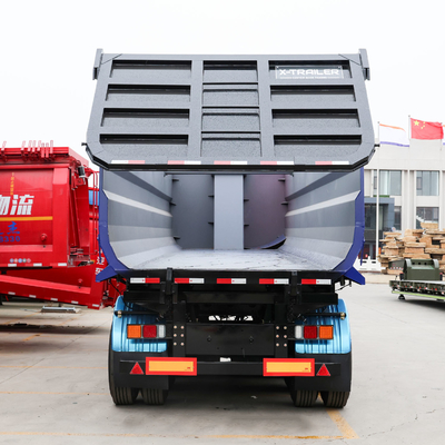 3 Axle U / Square Shape Dumper Dumping Tipper Hydraulic Side/Back/Rear/End Tipping Truck Semi Dump Trailer
