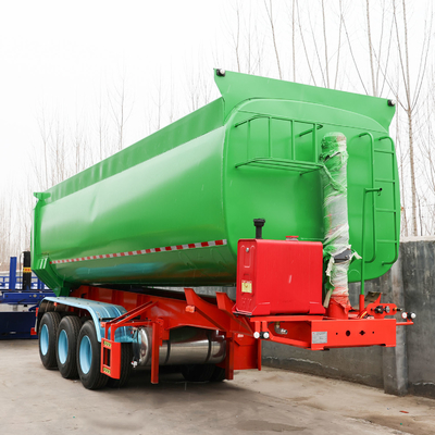 3 Axle U / Square Shape Dumper Dumping Tipper Hydraulic Side/Back/Rear/End Tipping Truck Semi Dump Trailer