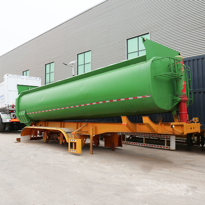 3 Axle U / Square Shape Dumper Dumping Tipper Hydraulic Side/Back/Rear/End Tipping Truck Semi Dump Trailer