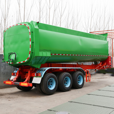 3/4 Axles 60-80 Tons Heavy Tipper / Dump Truck Semi Trailer with 4-6L Engine Capacity