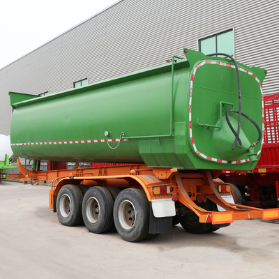 3/4 Axles 60-80 Tons Heavy Tipper / Dump Truck Semi Trailer with 4-6L Engine Capacity