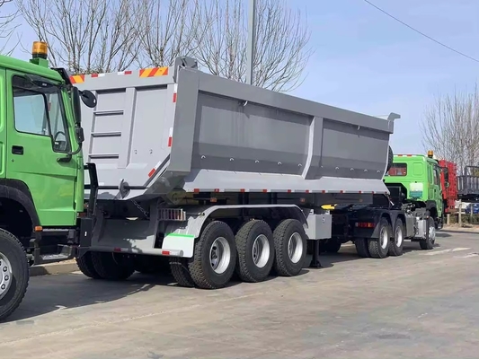 80tons U-Type Rear Tipper Cargo Trailer for Dump Truck Trailers End Dumper Semi Trailer
