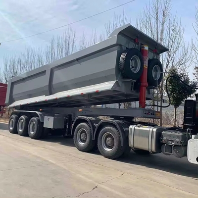 3 Axles Heavy Duty U Shape 40/60/80/100 Ton Bulk Cargo Coal Ore Build Materials Transport End Dumper Rear Dump Tipper Semi Trailer and Durable