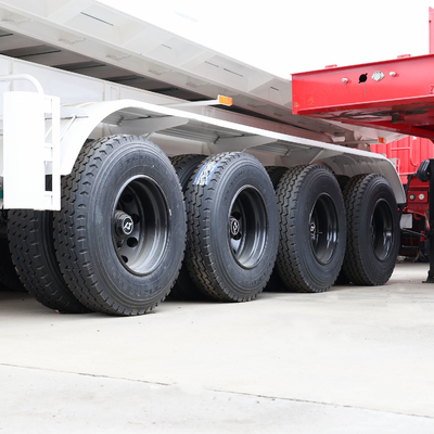 351-450hp Half Pipe Rear Dump Truck Trailer Tipper Semi Trailer with 4 Axles 40cbm 80tons
