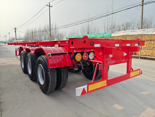 20FT 40FT Self-dumping Skeleton Container Chassis Semi Truck Trailer