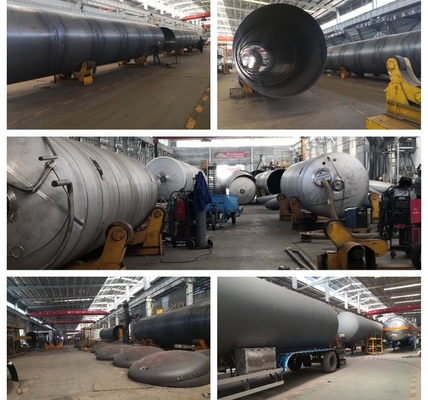 3axles 56000L 28t LPG Gas Transport Tank Semi-Trailer for Long Distance Gas Delivery