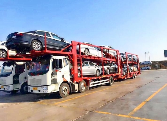 Supply 2 Axle 17m Auto Transport Trailer Car Carrier Truck Trailer for Medium Duty