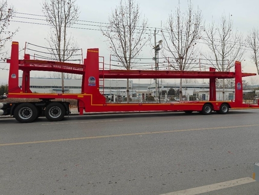 Steel Mechanical Suspension 2-3axles Transport Tractor Towing Double Deck Car Carrier Trailer for 6/8/10 Cars Transport