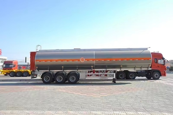500mm Diameter Manhole 2-Axle Oil Tanker Semi Trailer with ABS Anti-lock Braking System