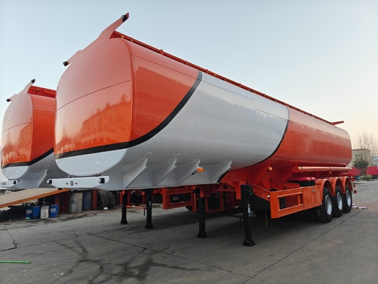 40cuber Aluminum Alloy Liquid Fuel Tanker Trailer with ABS Anti-lock Braking System