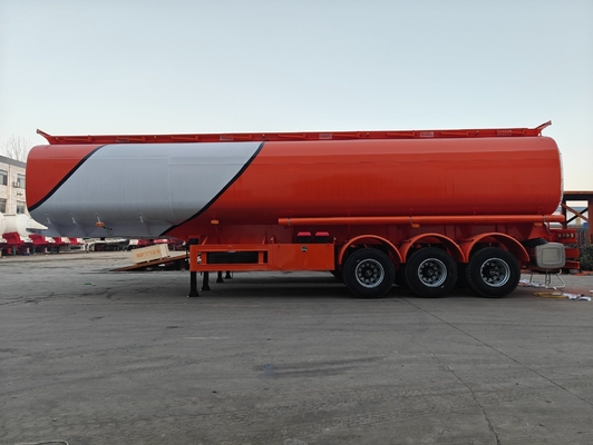 40cuber Aluminum Alloy Liquid Fuel Tanker Trailer with ABS Anti-lock Braking System