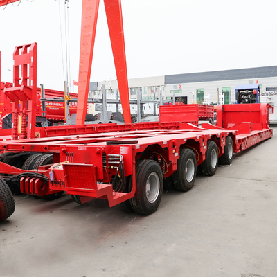 2 Axles 40 Tons 60 Tons Low Loader with Bogie Suspension Customized Request Accepted