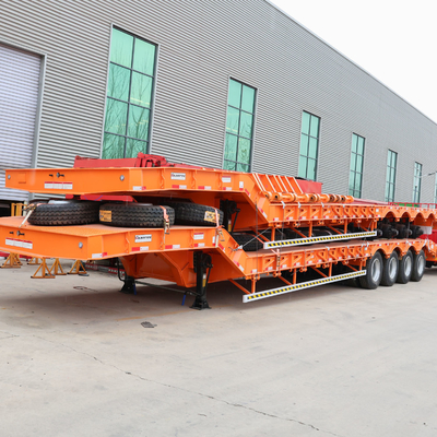 Multi Axles Hydraulic Gooseneck Low Bed Semi Trailers with Easy Loading and Unloading