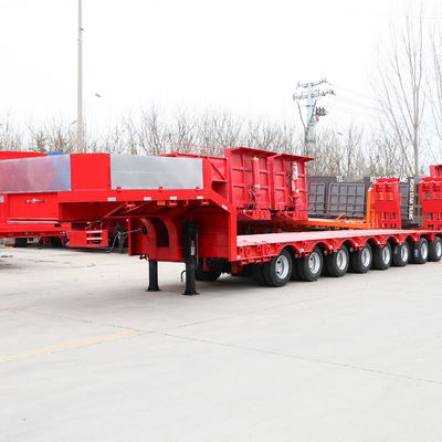 3 Axle Low Bed Semi Trailer with 13000x2500-3000x1650mm Size and CCC Certification