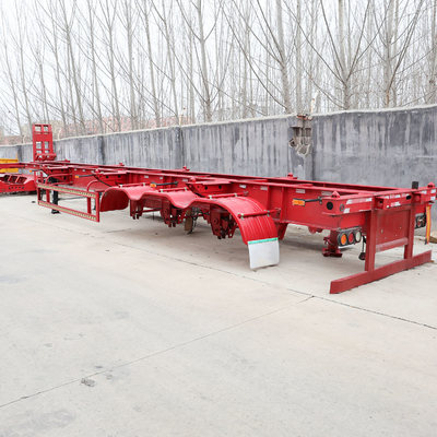 8000-9000mm Wheel Base 3 Axle Low Bed Loader Semi Truck Trailer with CCC Certification