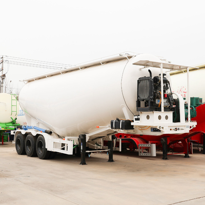 Grade Heavy Duty 2 3 4 Axle Powder Transporting Bulk Cement Tanker Fly Ash Semi Trailer
