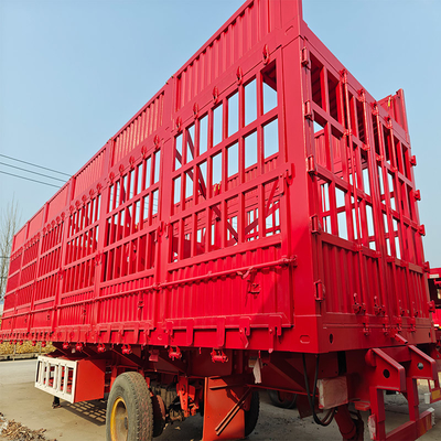 Grade Heavy Duty Self-dumping Cattle Carrier Trailer for Livestock Transport Truck