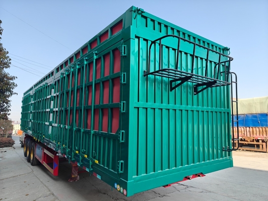 Leaf Spring Suspension Flatbed Semi Trailer for Commerical Fence Animal Livestock