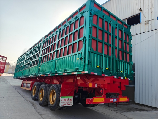 2/3/4 Axles Commerical Fence Animal Livestock Semi Trailer No ABS Anti-lock Brakin