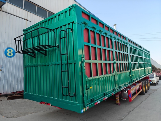 2/3/4 Axles Commerical Fence Animal Livestock Semi Trailer No ABS Anti-lock Brakin