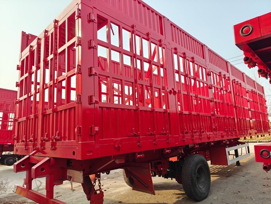 2/3/4 Axles Commerical Fence Animal Livestock Semi Trailer No ABS Anti-lock Brakin