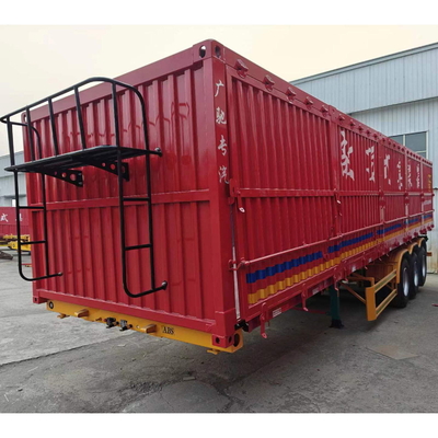 Leaf Spring Suspension Cattle Livestock Stake Cargo Semi Trailer with 2240mm Tread