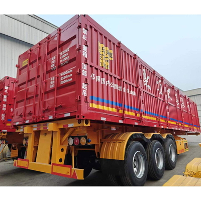High Strength Rail Cargo Animal Transportation 3 Axles Fence Semi Trailer