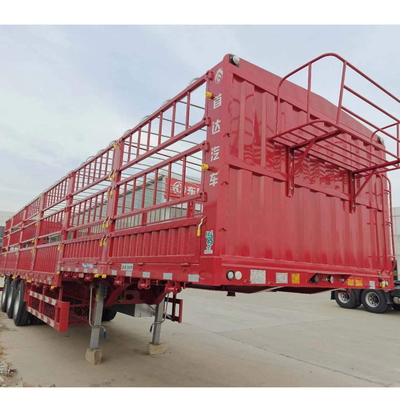 Steel Cargo Fence Semi Trailer for Bulk Goods Transport No ABS System Required