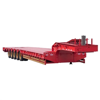 ABS Anti-lock Braking System 3 Axles 40ton Lowbed Semi Truck Trailer for Tractor Truck
